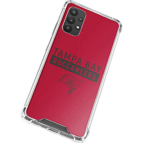 NFL Tampa Bay Buccaneers Red Performance Series Galaxy A32 5G Clear Case