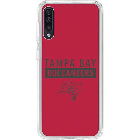 NFL Tampa Bay Buccaneers Red Performance Series Galaxy A50 Clear Case