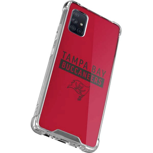 NFL Tampa Bay Buccaneers Red Performance Series Galaxy A51 5G Clear Case