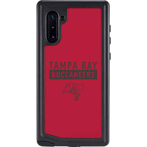 NFL Tampa Bay Buccaneers Red Performance Series Galaxy Note 10 Waterproof Case