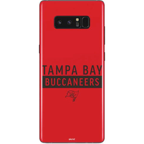 NFL Tampa Bay Buccaneers Red Performance Series Galaxy Note 8 Skin