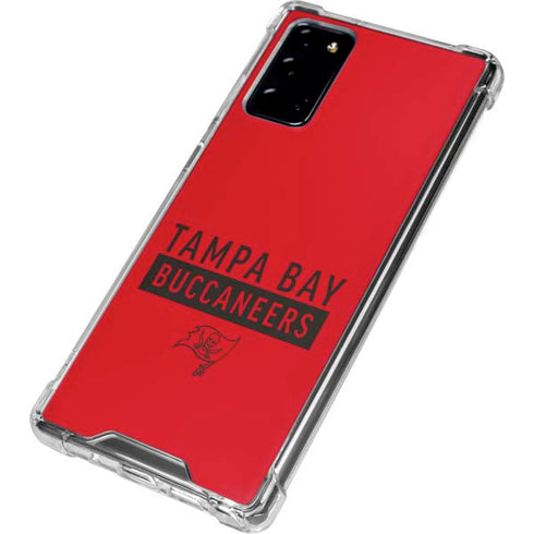 NFL Tampa Bay Buccaneers Red Performance Series Galaxy Note20 5G Clear Case