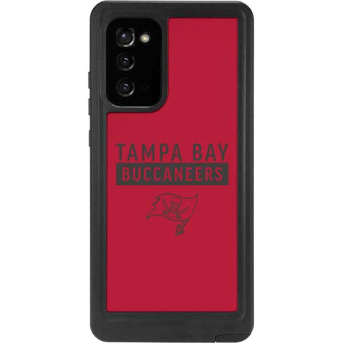 NFL Tampa Bay Buccaneers Red Performance Series Galaxy Note20 5G Waterproof Case