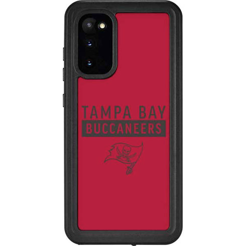 NFL Tampa Bay Buccaneers Red Performance Series Galaxy S20 Waterproof Case