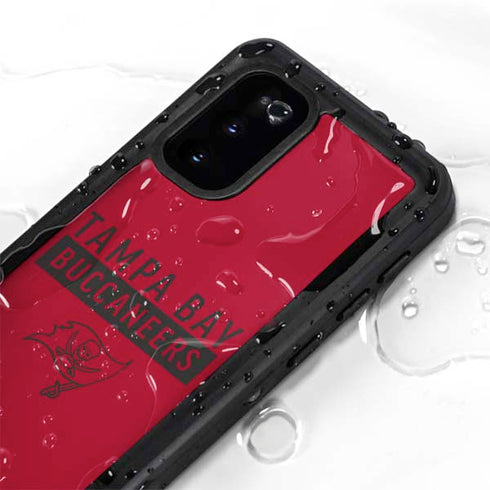 NFL Tampa Bay Buccaneers Red Performance Series Galaxy S20 Waterproof Case