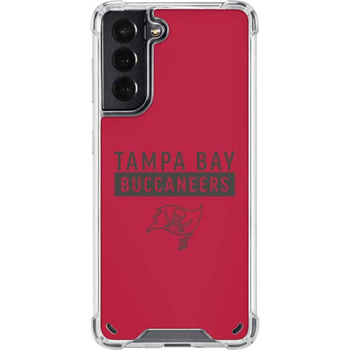 NFL Tampa Bay Buccaneers Red Performance Series Galaxy S21 5G Clear Case