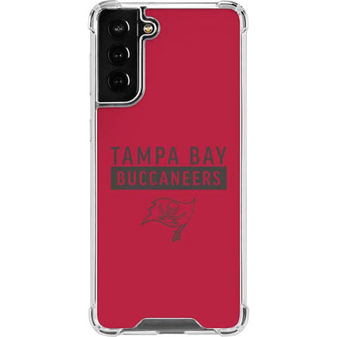 NFL Tampa Bay Buccaneers Red Performance Series Galaxy S21 FE Clear Case