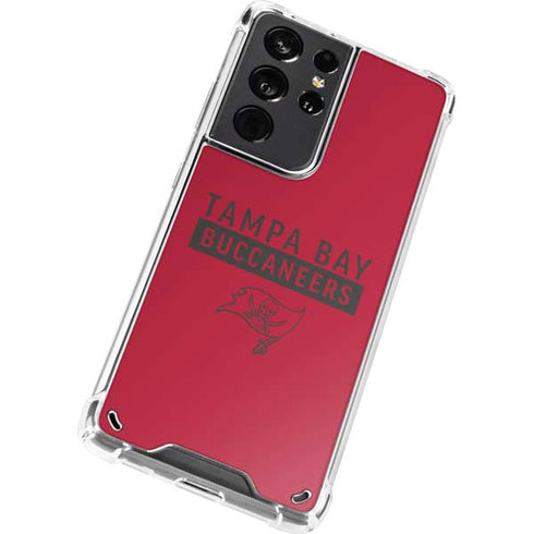 NFL Tampa Bay Buccaneers Red Performance Series Galaxy S21 Ultra 5G Clear Case