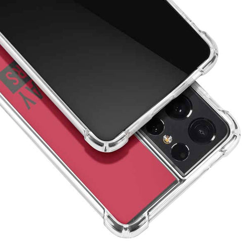 NFL Tampa Bay Buccaneers Red Performance Series Galaxy S21 Ultra 5G Clear Case