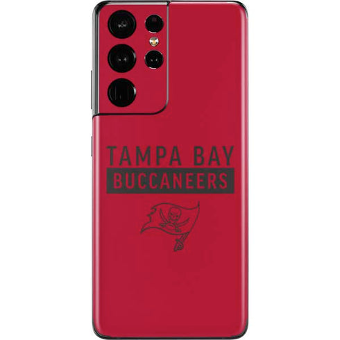 NFL Tampa Bay Buccaneers Red Performance Series Galaxy S21 Ultra 5G Skin