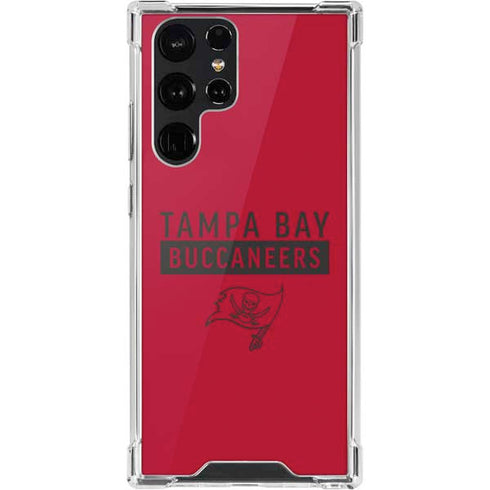 NFL Tampa Bay Buccaneers Red Performance Series Galaxy S22 Ultra Clear Case
