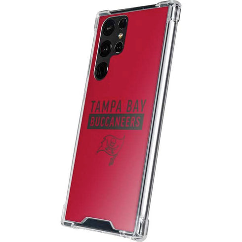 NFL Tampa Bay Buccaneers Red Performance Series Galaxy S22 Ultra Clear Case