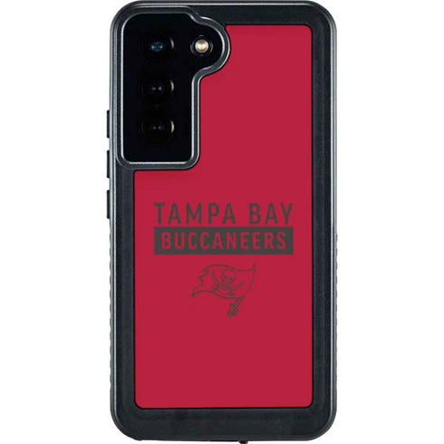 NFL Tampa Bay Buccaneers Red Performance Series Galaxy S23 Waterproof Case