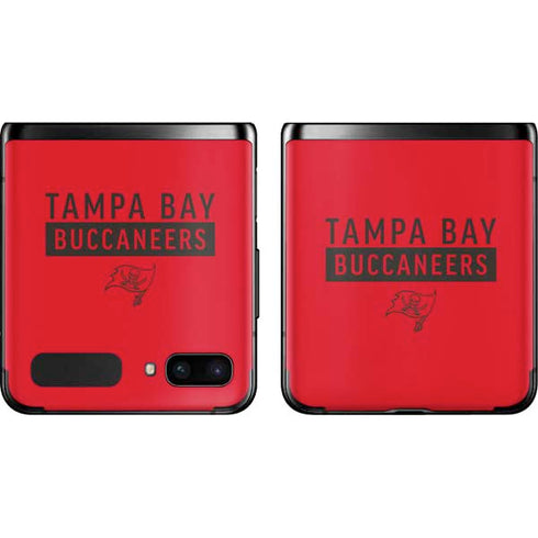 NFL Tampa Bay Buccaneers Red Performance Series Galaxy Z Flip Skin