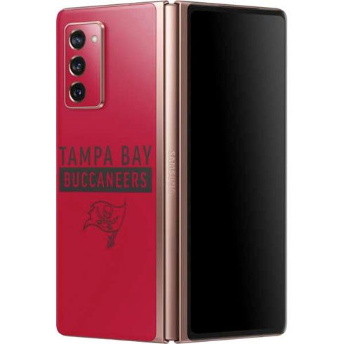 NFL Tampa Bay Buccaneers Red Performance Series Galaxy Z Fold2 5G Skin