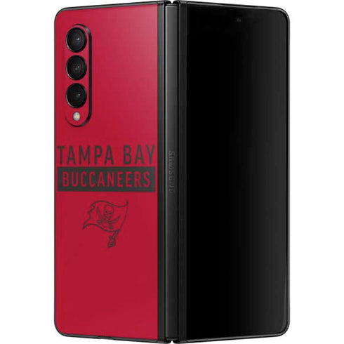 NFL Tampa Bay Buccaneers Red Performance Series Galaxy Z Fold3 5G Skin