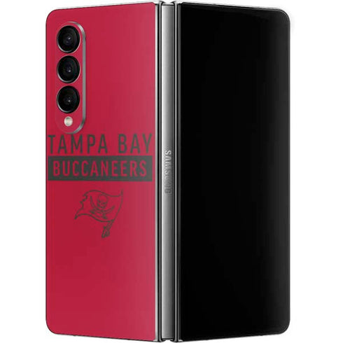 NFL Tampa Bay Buccaneers Red Performance Series Galaxy Z Fold4 5G Skin
