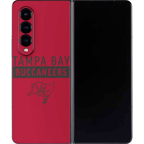 NFL Tampa Bay Buccaneers Red Performance Series Galaxy Z Fold4 5G Skin