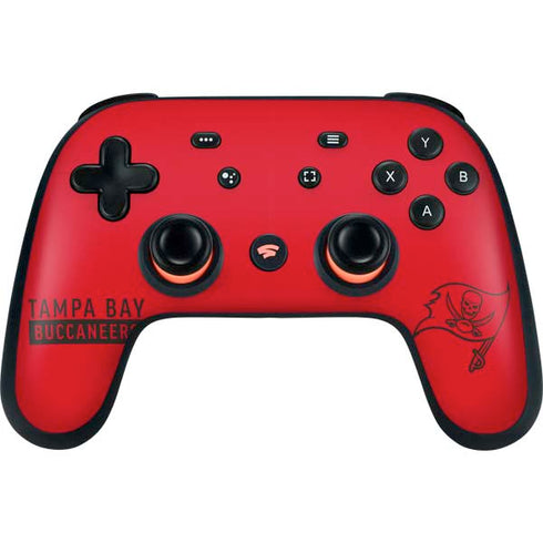 NFL Tampa Bay Buccaneers Red Performance Series Google Stadia Controller Skin