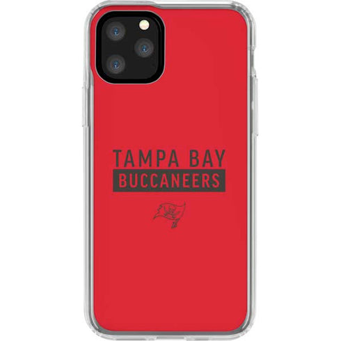 NFL Tampa Bay Buccaneers Red Performance Series iPhone 11 Pro Clear Case