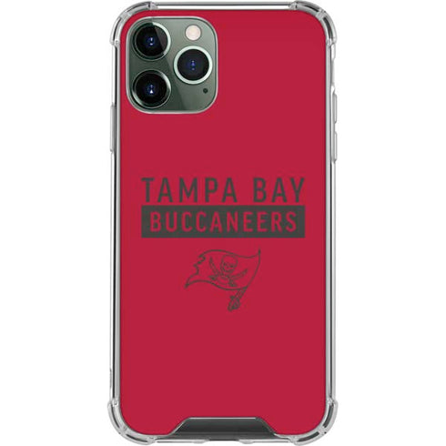 NFL Tampa Bay Buccaneers Red Performance Series iPhone 11 Pro Max Clear Case