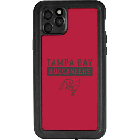 NFL Tampa Bay Buccaneers Red Performance Series iPhone 11 Pro Max Waterproof Case