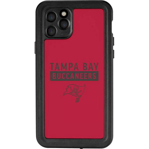 NFL Tampa Bay Buccaneers Red Performance Series iPhone 11 Pro Waterproof Case