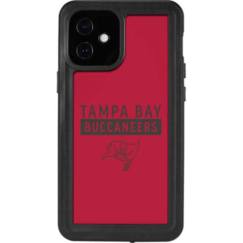 NFL Tampa Bay Buccaneers Red Performance Series iPhone 12 Mini Waterproof Case