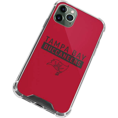 NFL Tampa Bay Buccaneers Red Performance Series iPhone 12 Pro Clear Case