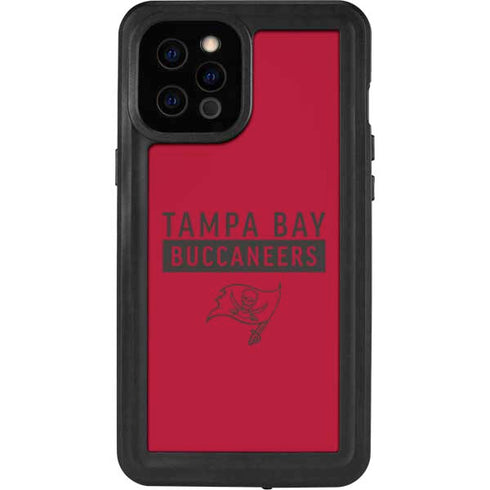 NFL Tampa Bay Buccaneers Red Performance Series iPhone 12 Pro Max Waterproof Case