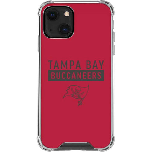 NFL Tampa Bay Buccaneers Red Performance Series iPhone 13 Mini Clear Case