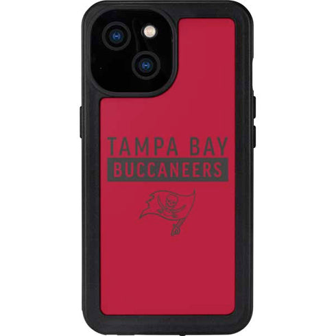 NFL Tampa Bay Buccaneers Red Performance Series iPhone 13 Mini Waterproof Case