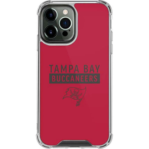 NFL Tampa Bay Buccaneers Red Performance Series iPhone 13 Pro Max Clear Case