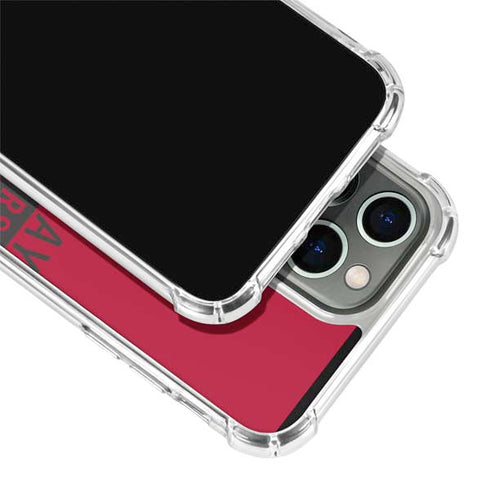 NFL Tampa Bay Buccaneers Red Performance Series iPhone 15 Pro Clear Case