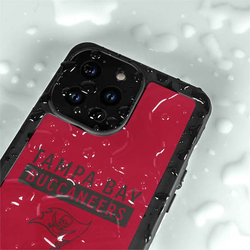 NFL Tampa Bay Buccaneers Red Performance Series iPhone 14 Pro Max Waterproof Case