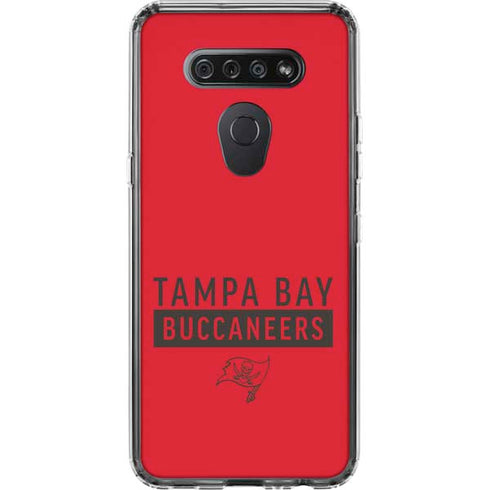 NFL Tampa Bay Buccaneers Red Performance Series LG K51/Q51 Clear Case