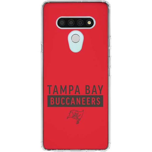 NFL Tampa Bay Buccaneers Red Performance Series LG Stylo 6 Clear Case