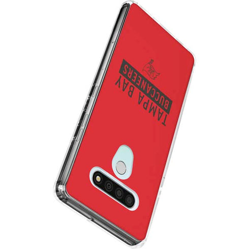 NFL Tampa Bay Buccaneers Red Performance Series LG Stylo 6 Clear Case