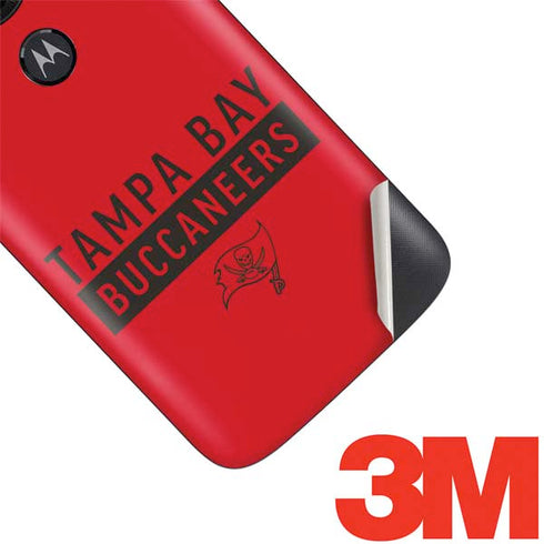 NFL Tampa Bay Buccaneers Red Performance Series Moto E5 Play Skin