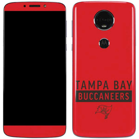 NFL Tampa Bay Buccaneers Red Performance Series Moto E5 Plus Skin