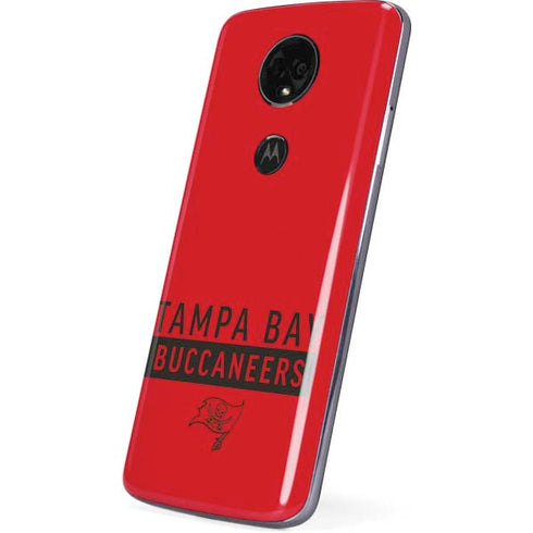 NFL Tampa Bay Buccaneers Red Performance Series Moto E5 Plus Skin