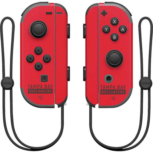 NFL Tampa Bay Buccaneers Red Performance Series Nintendo Joy-Con (L/R) Controller Skin