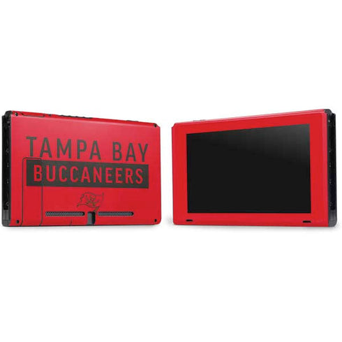 NFL Tampa Bay Buccaneers Red Performance Series Nintendo Switch Bundle Skin