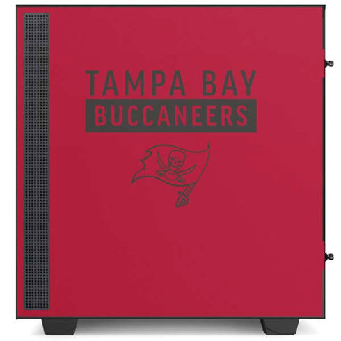 NFL Tampa Bay Buccaneers Red Performance Series NZXT H510 Compact ATX Mid-Tower Case Skin