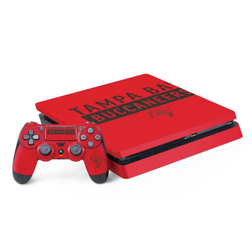 NFL Tampa Bay Buccaneers Red Performance Series PS4 Slim Bundle Skin