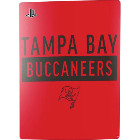 NFL Tampa Bay Buccaneers Red Performance Series PS5 Digital Edition Console Skin