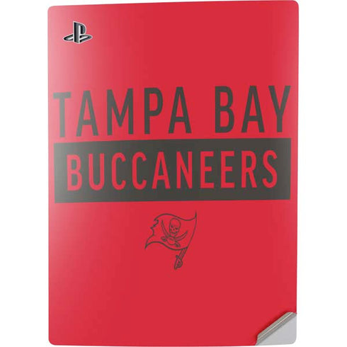 NFL Tampa Bay Buccaneers Red Performance Series PS5 Digital Edition Console Skin