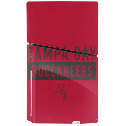 NFL Tampa Bay Buccaneers Red Performance Series PS5 Slim Disk Bundle Skin