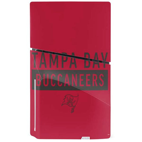 NFL Tampa Bay Buccaneers Red Performance Series PS5 Slim Disk Console Skin
