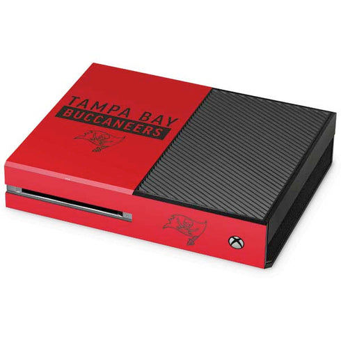NFL Tampa Bay Buccaneers Red Performance Series Xbox One Console Skin